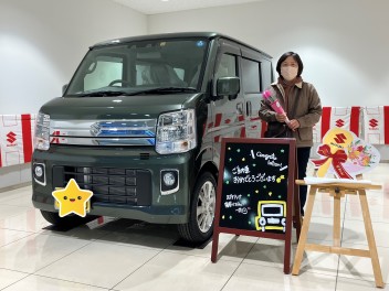 K様、エブリイワゴンご納車させていただきました！！